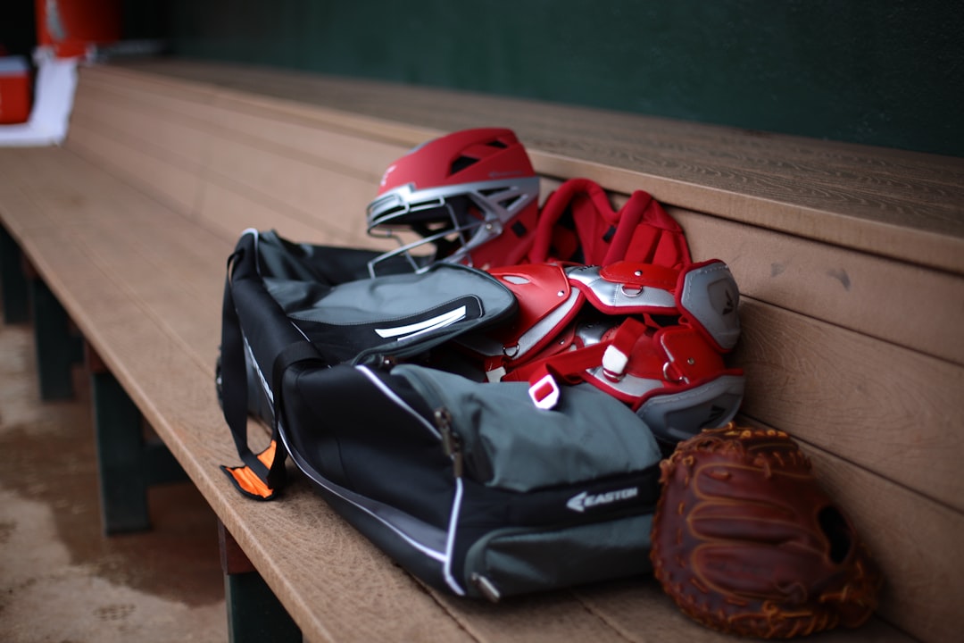 Lacrosse protective equipment laid out